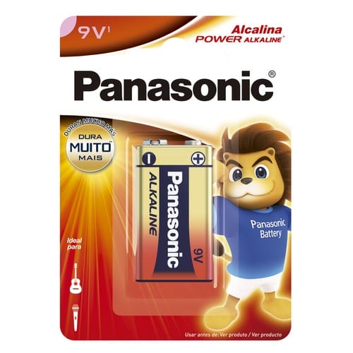 Batería Alcalina Panasonic Power 9V