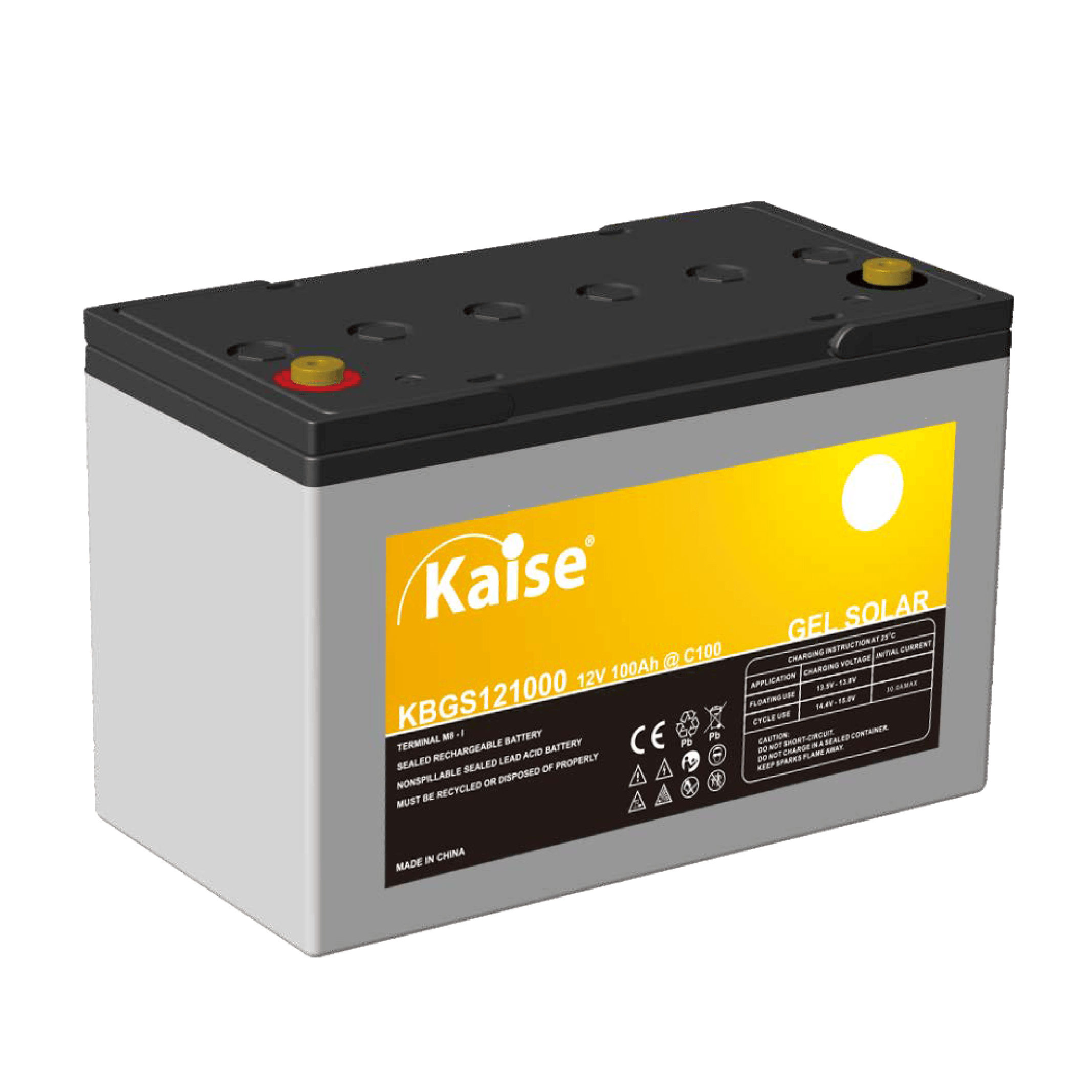 KBGS121000 – Batería AGM Solar 12V 100Ah Kaise