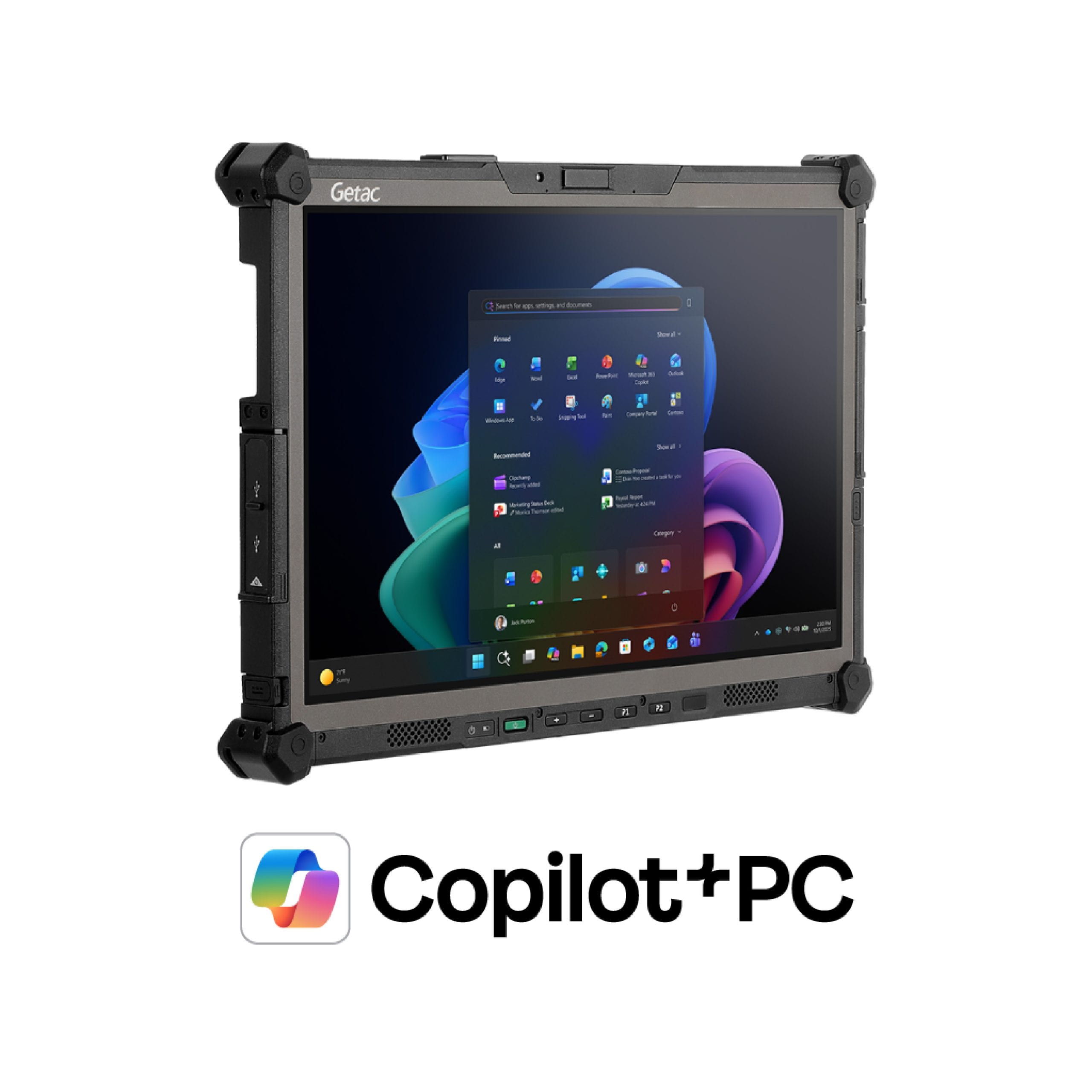 Tablet Windows Fully Rugged Getac 14″ (Copilot+ PC – AMD)